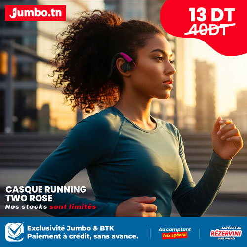 casque runnig two rose